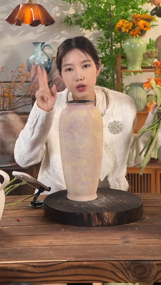 莫奈紫-萝卜瓶花瓶