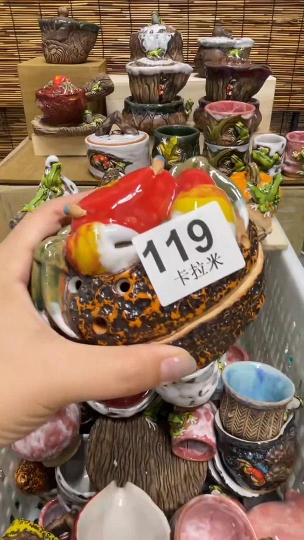 田***.119精美粗陶手工柴烧