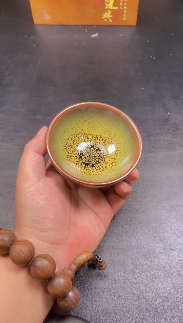 茶盏绿鹧鸪 平口 精美主人杯