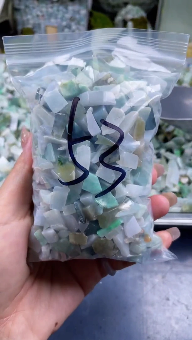 翡翠散珠天然翡翠迷你号500克53