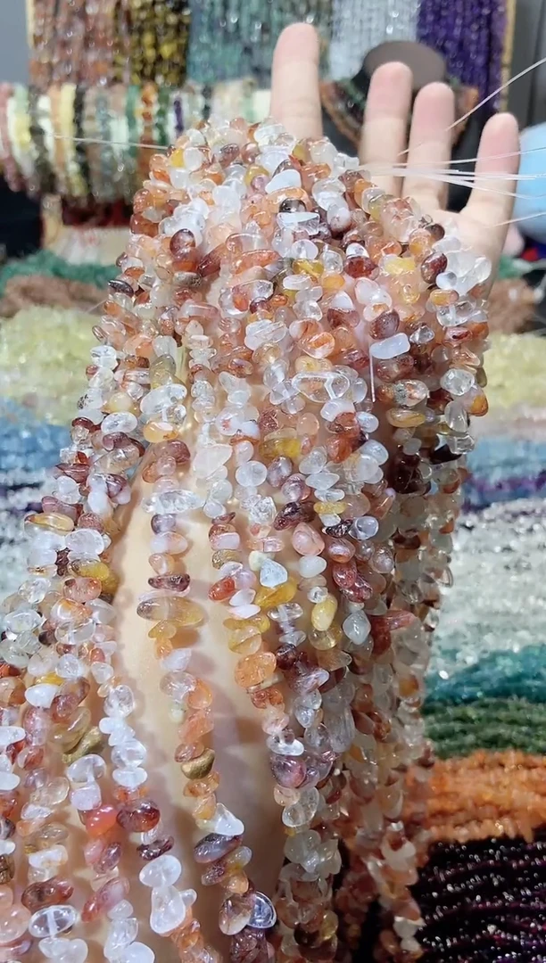 未镶嵌珠宝半成品水晶红胶花