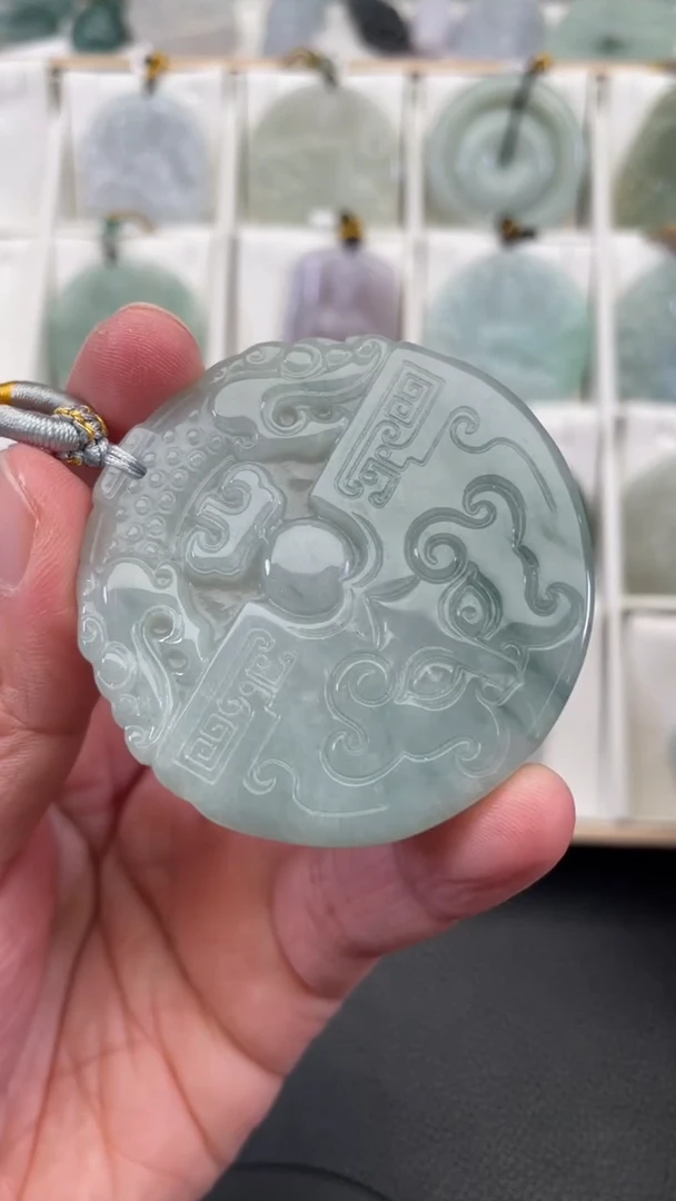 颈饰未镶嵌翡翠天然缅甸翡翠A货458