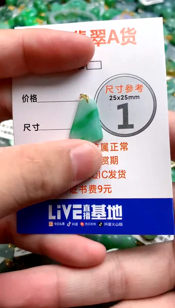 颈饰18K金镶嵌翡翠0466575567