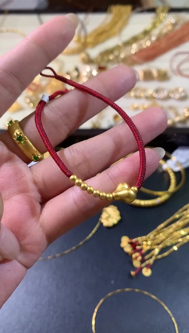 手链定制足金W418|多样性发货一件935