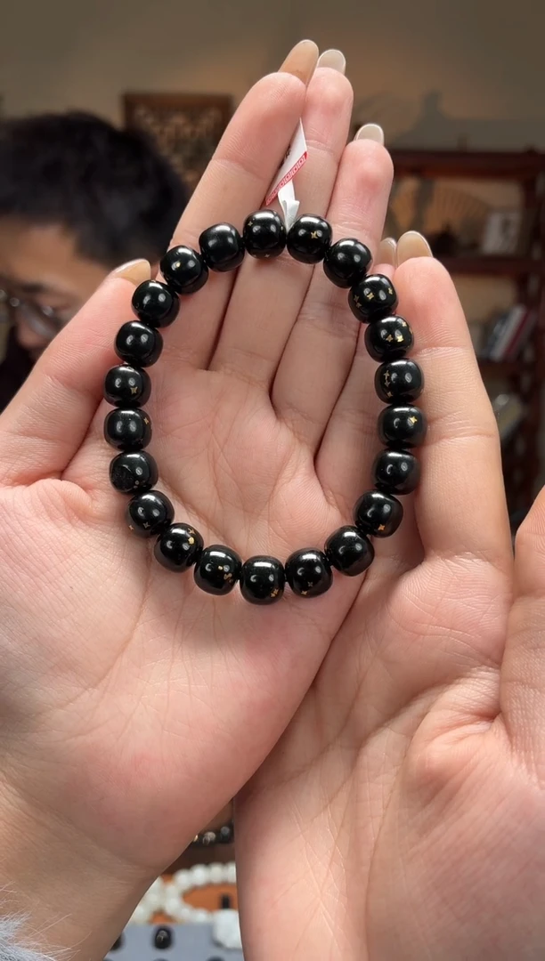 未镶嵌手串和田玉黑9-10老
