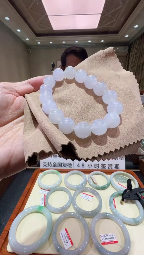 纯天然缅甸A货翡翠手串13mm-286号
