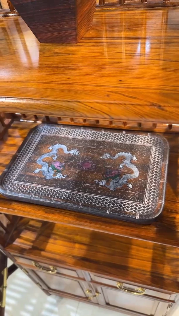 【闪购商品】木木艺双龙戏珠茶盘128.888