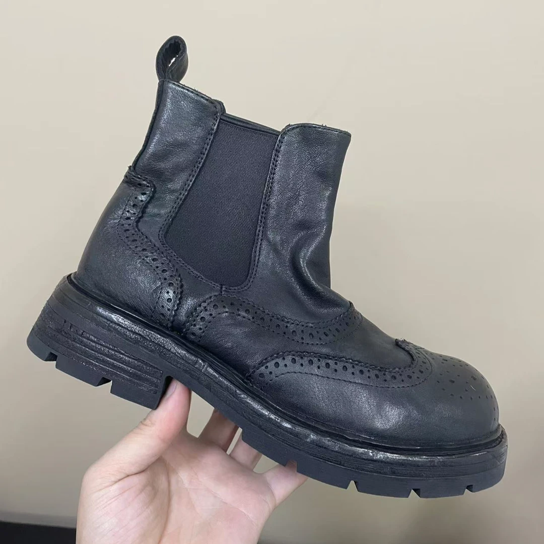 35-40码 布洛克马皮切尔西 实物拍照 鞋子非常好