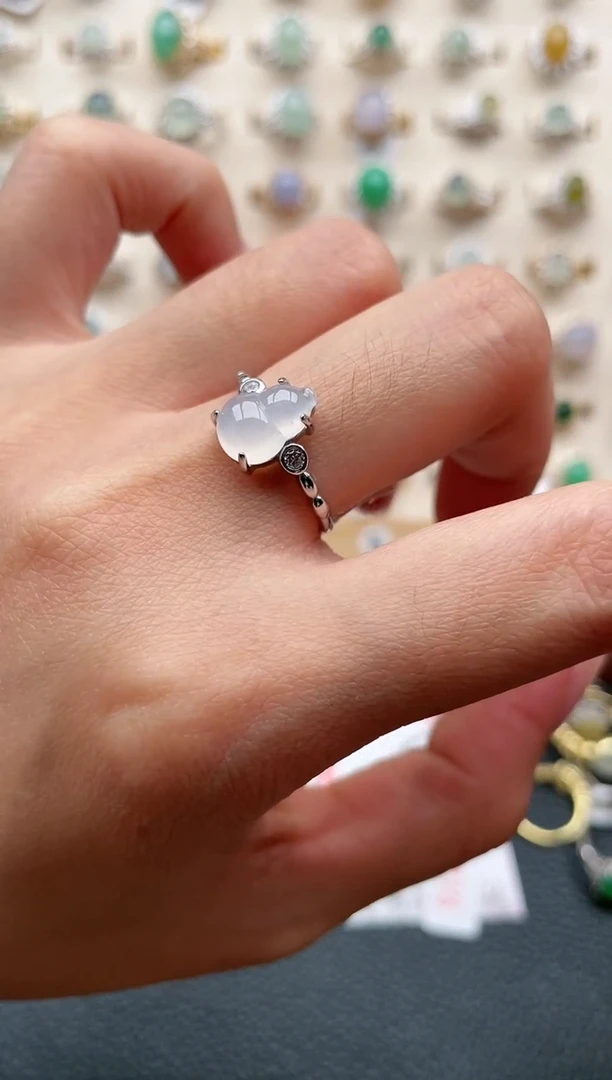 【闪购商品】翡翠戒指银S925镶嵌1111