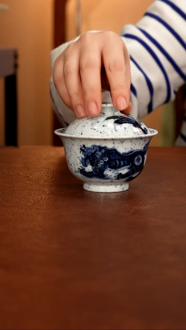 景德镇瓷器，青花瓷手绘茶具~