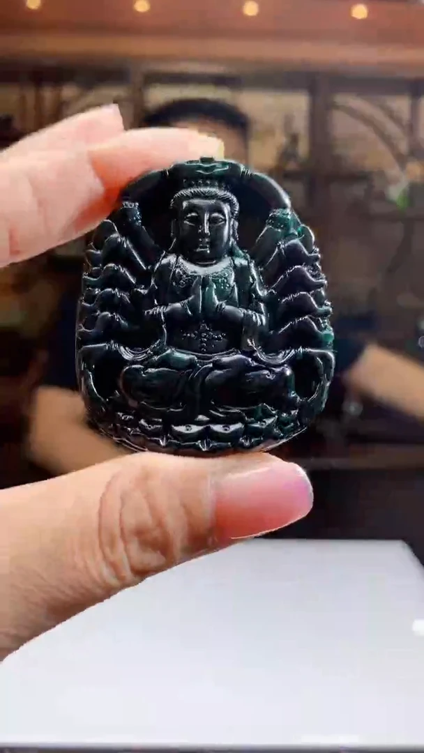 定制翡翠未镶嵌1085jj-毛货挂件29
