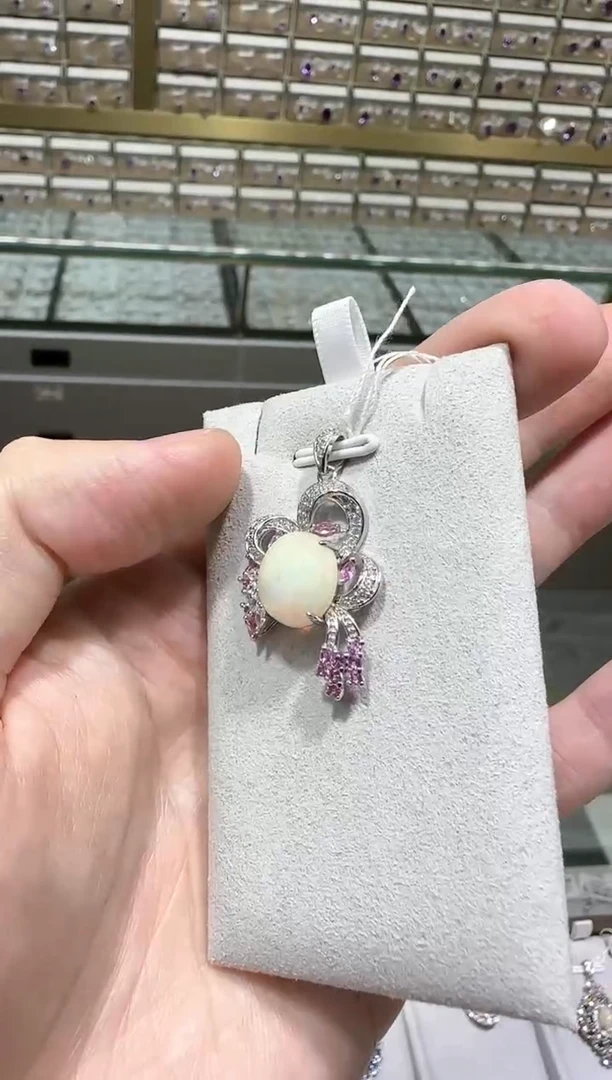 【闪购商品】欧泊珠宝奇石银S925镶嵌10*12mm