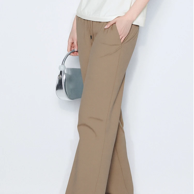 【粉丝专属】宽松直筒西裤时尚空气感薄款九分休闲裤VHSA44PNH0