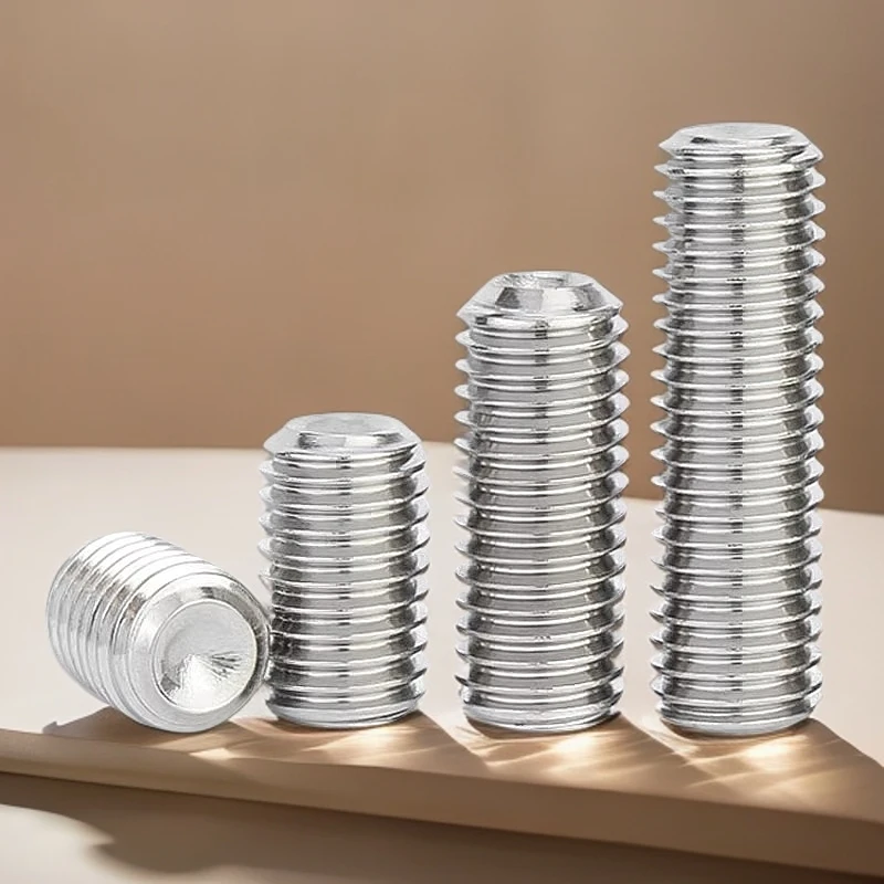 金超316不绣钢凹端紧定螺钉内六角无头螺丝机米顶丝M3M4M5M6M8M10