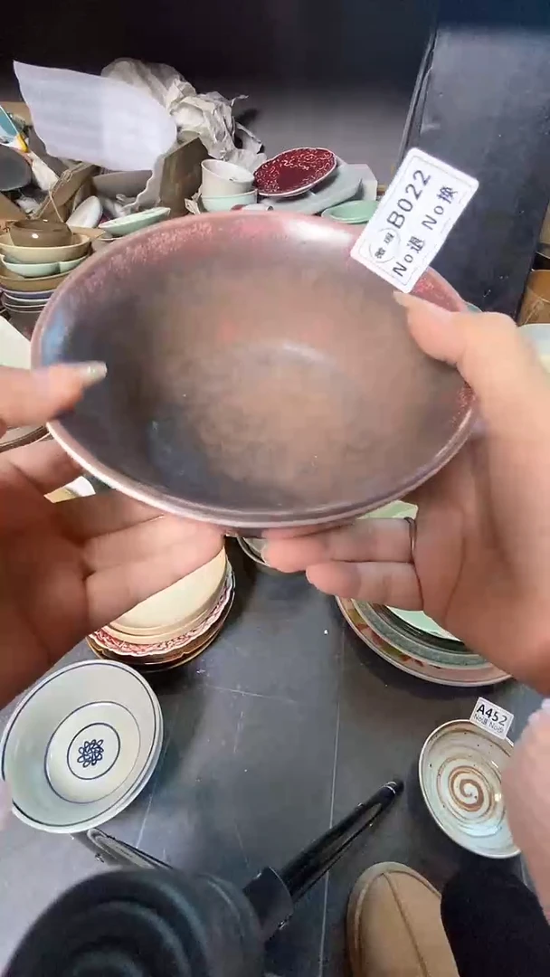 【闪购商品】碗b022血红马蹄碗