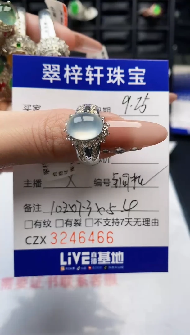 未镶嵌戒指翡翠6466