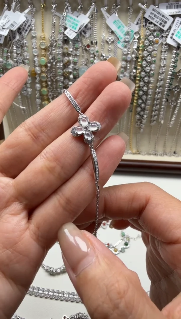 银S925镶嵌戒指翡翠?**✨手链