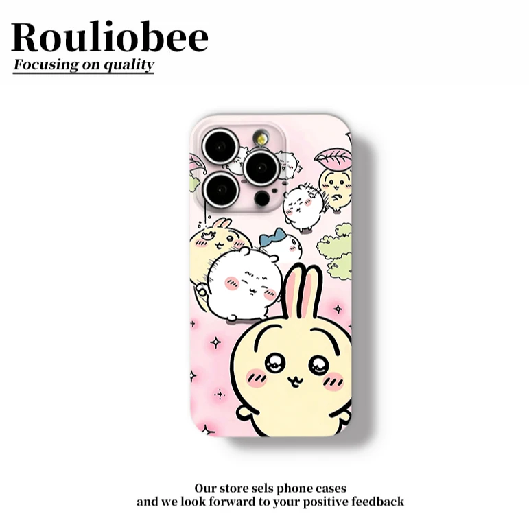 可爱乌萨奇适用苹果15/16promax手机壳菲林华为P70oppo小米14vivo