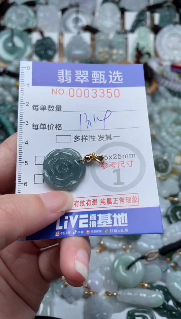 翡翠未镶嵌颈饰00..3350