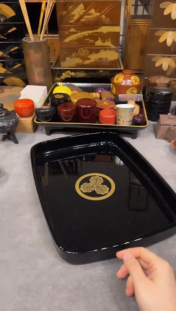 收纳盘 大漆漆器大漆漆器