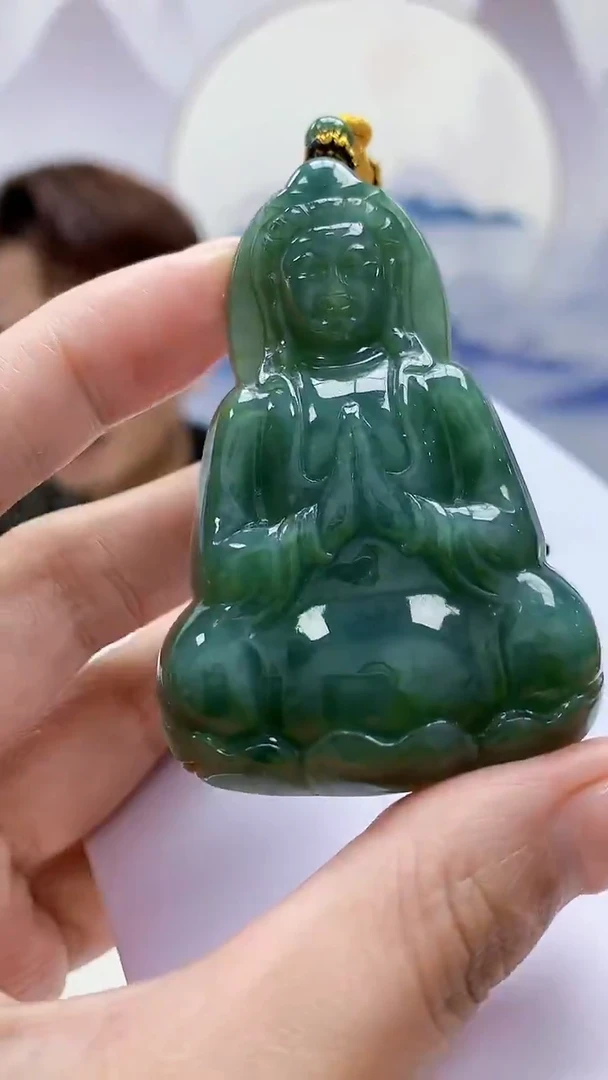 未镶嵌定制翡翠5159MM-毛货挂件29