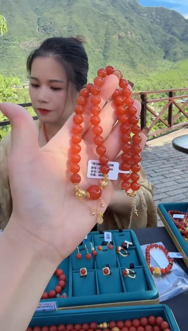 未镶嵌珠串南红玛瑙多样发其一/8/25090970999