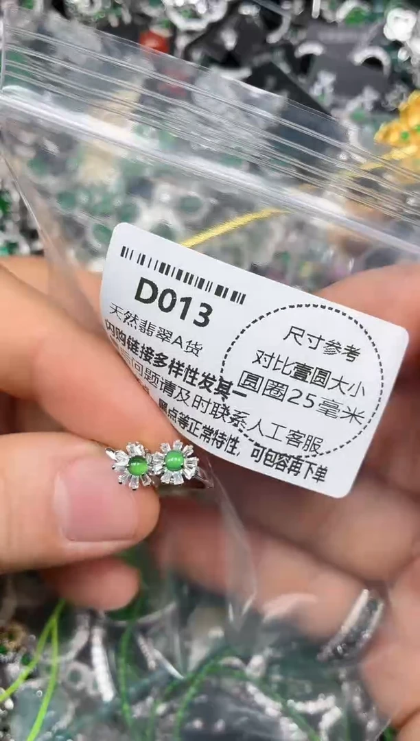 颈饰未镶嵌翡翠D013耳扣