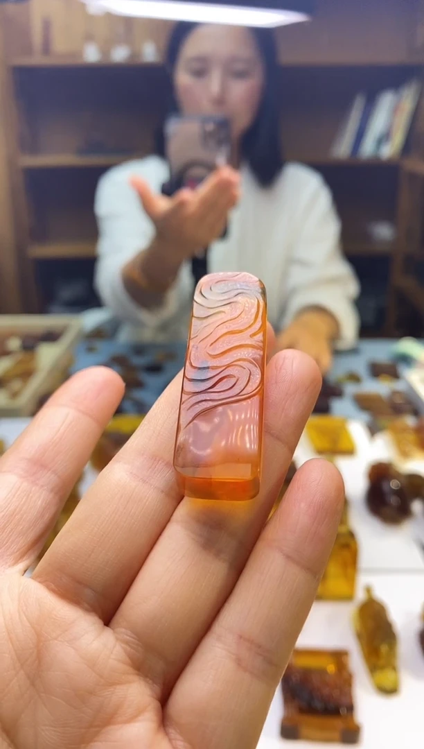 琥珀颈饰未镶嵌SN73-59（青云直上）