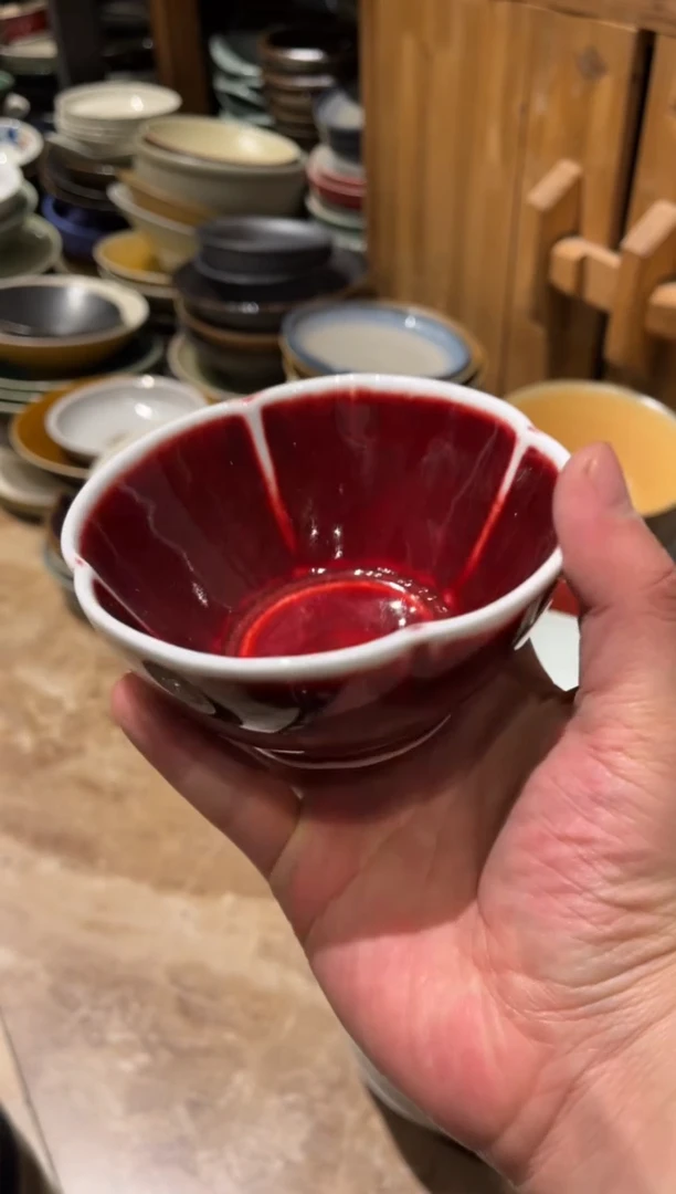 【闪购商品】瓷片63 微瑕黄花瓣小米饭碗1个