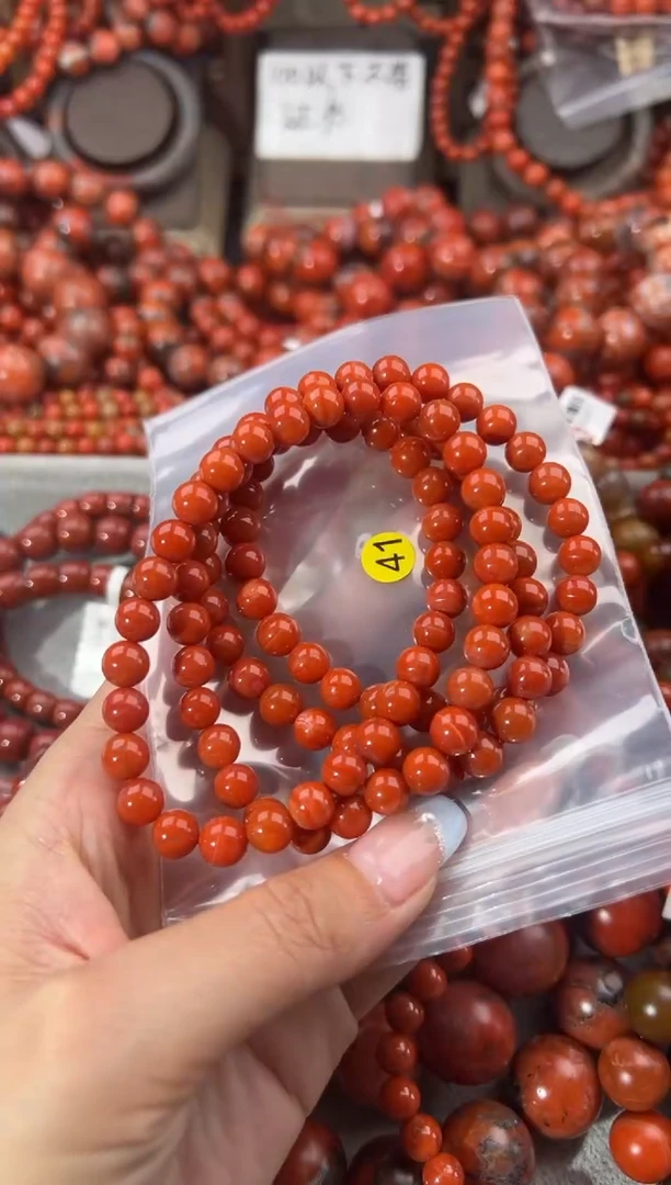未镶嵌手串南红玛瑙7+