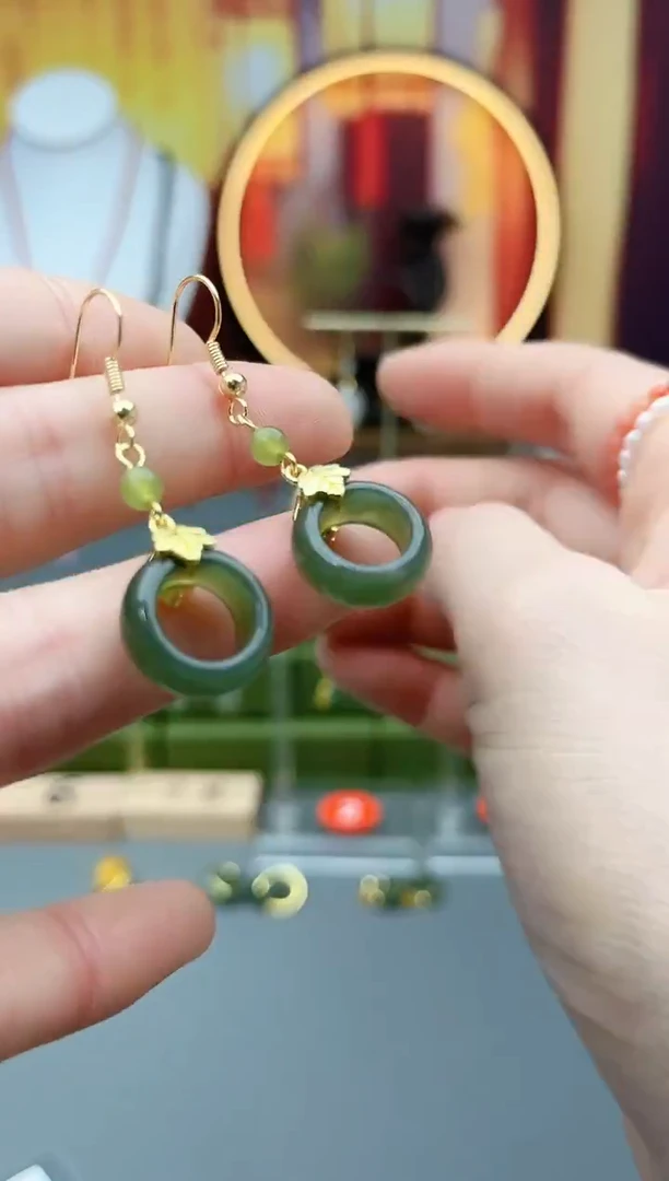 未镶嵌和田玉耳饰X29