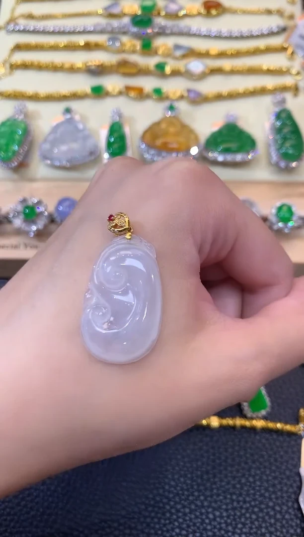 翡翠未镶嵌吊坠(不含链)夏日珠宝B6 多样性发货其中一