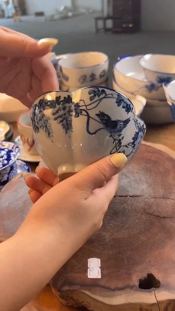 碗675老陶泥梅花碗