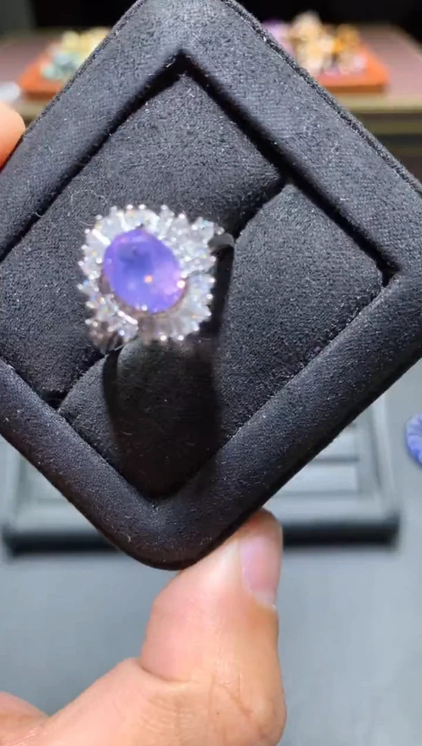 【闪购商品】水晶戒指未镶嵌L99紫玉晶