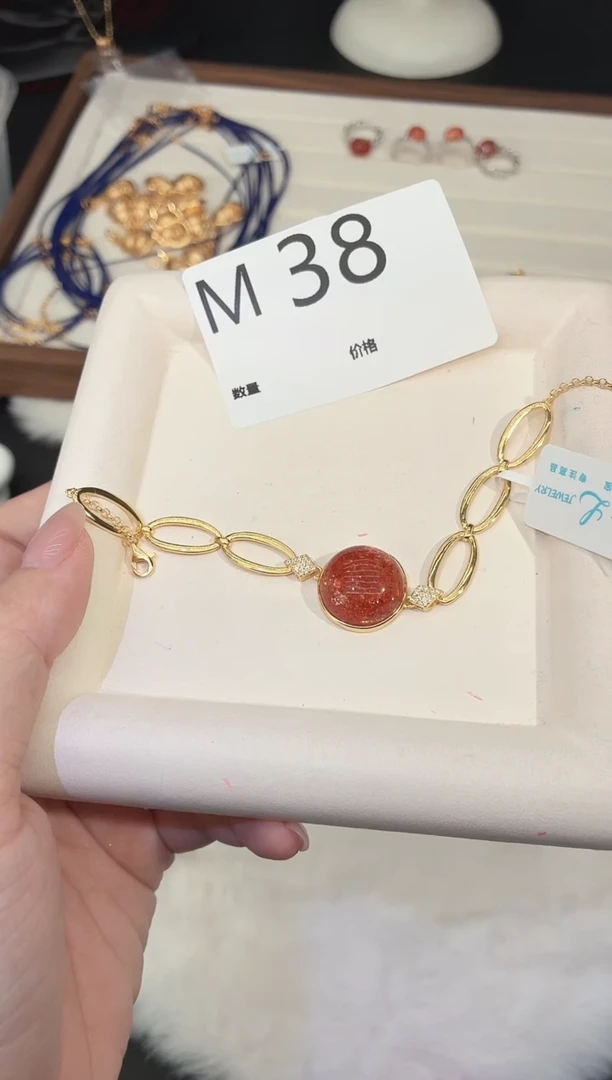 银S925镶嵌手链长石s****e多样性发一M38