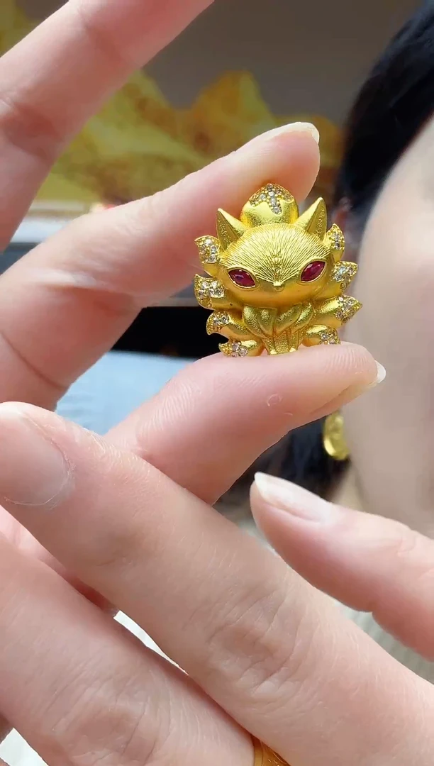 合金无狐狸吊坠588