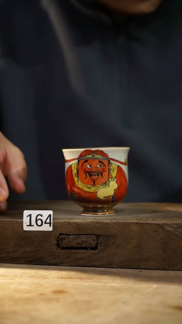 瓷片设计师手作！！！落单设计师系列！！！！手握杯