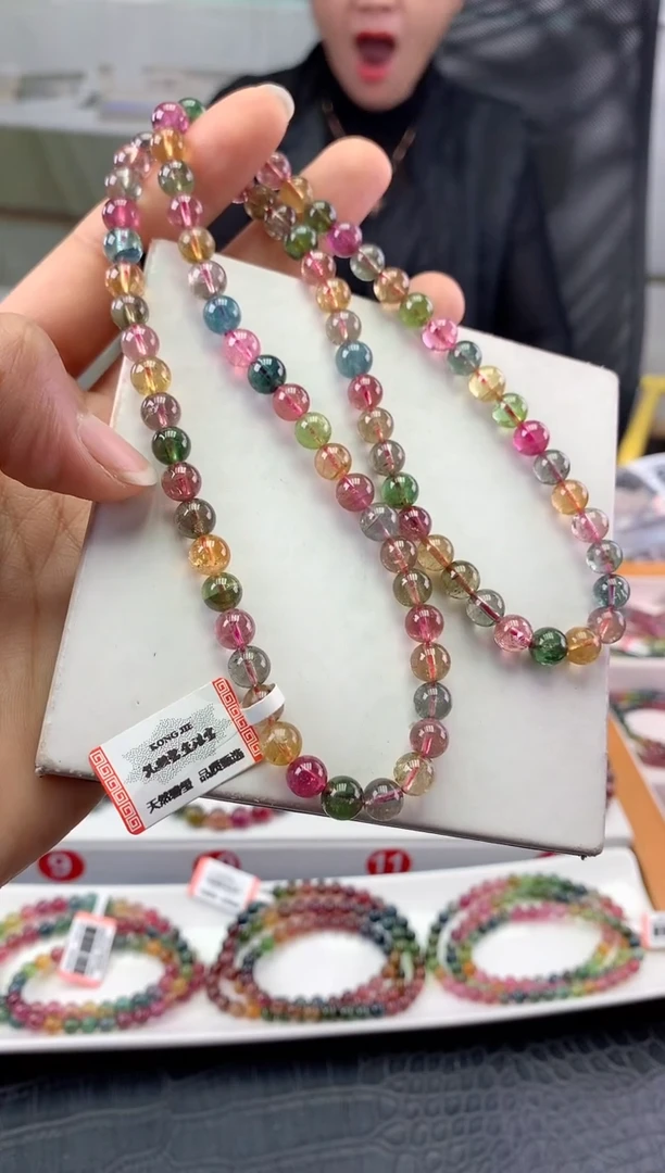 未镶嵌手串碧玺 多样性发一条