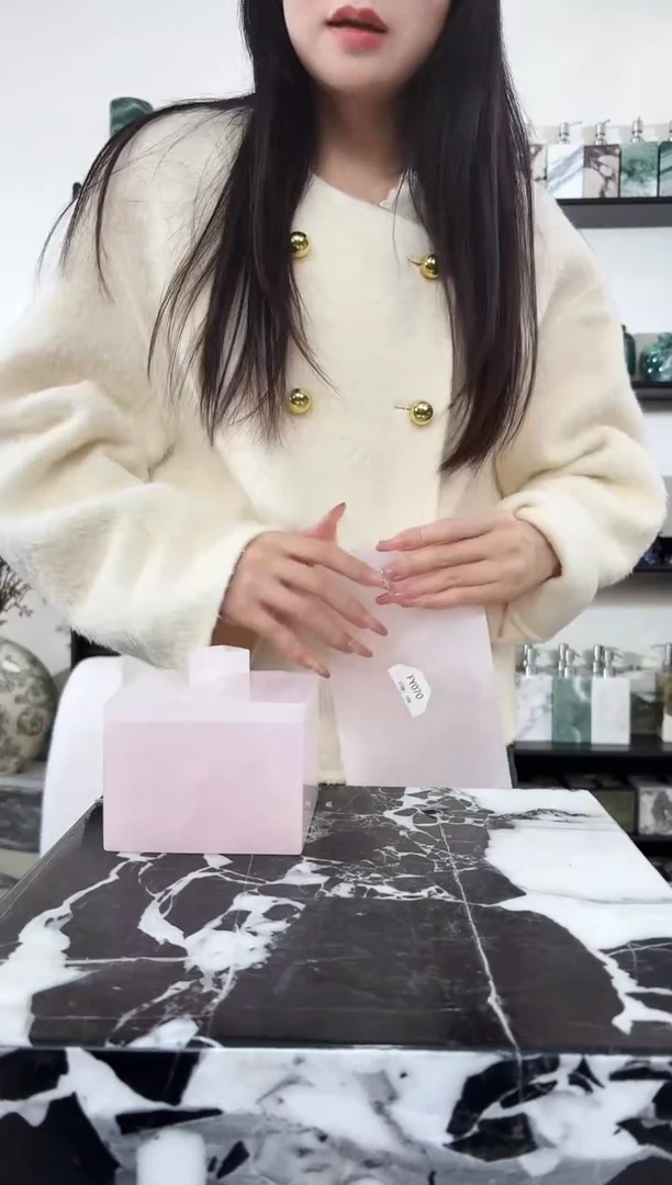 石材发***鱼粉玉023方盒