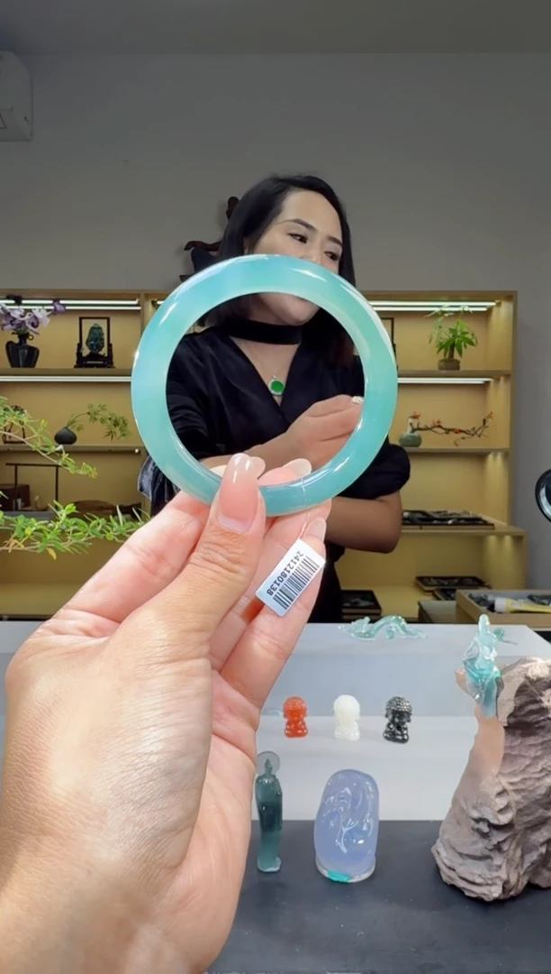 未镶嵌手镯翡翠55圈