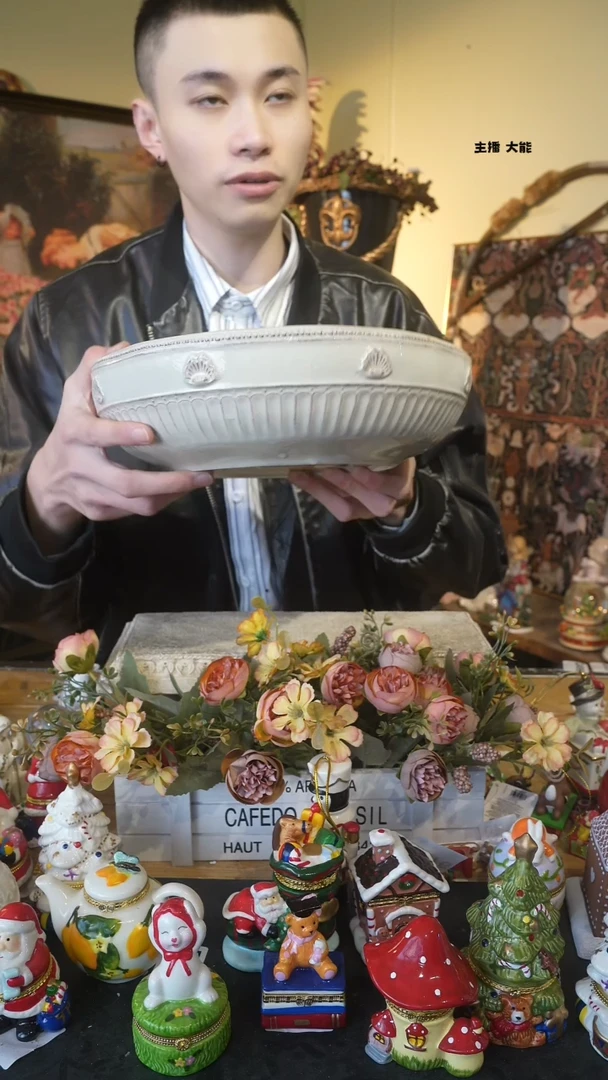 【闪购商品】默认微瑕高端树脂陶瓷摆件Q496