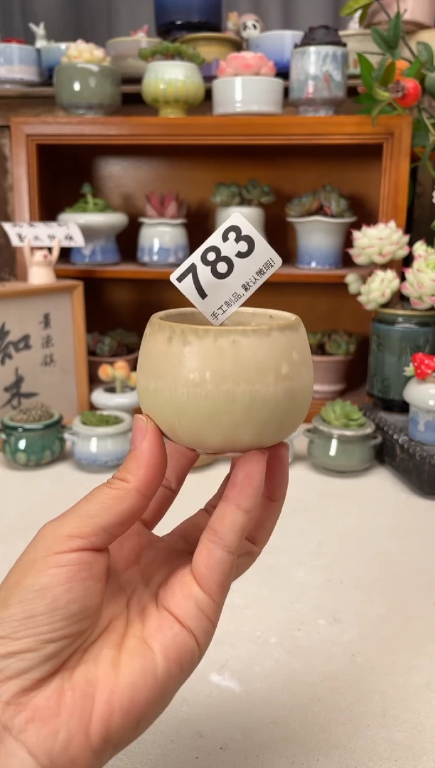瓷片783知木小芳花盆