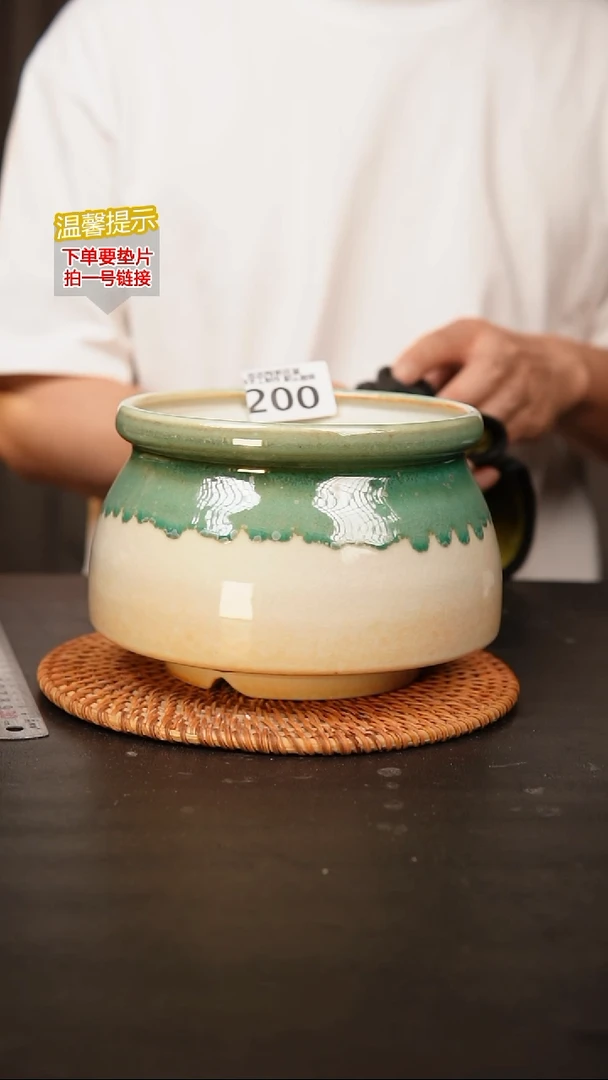 瓷片泥泥多肉花盆 200 口14