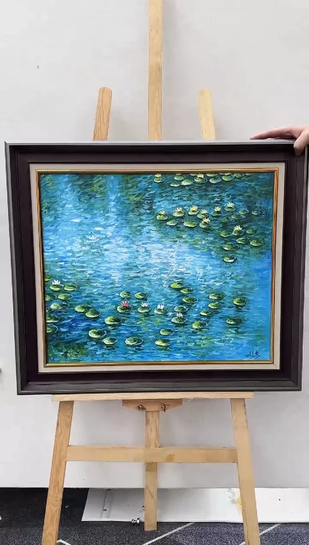 国画王东圃-油画荷花作品