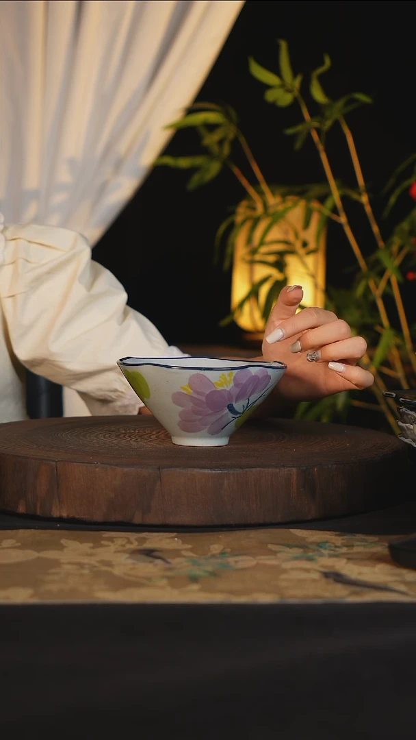碗景德镇手工手绘高温陶瓷可进蒸箱烤箱洗碗机