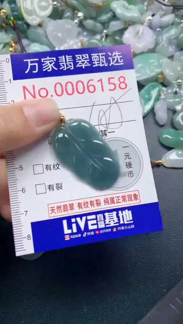 吊坠(不含链)未镶嵌翡翠6158