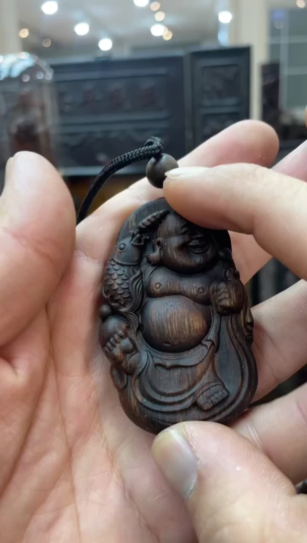 【闪购商品】木弥勒佛佛牌啊啊啊啊啊啊啊