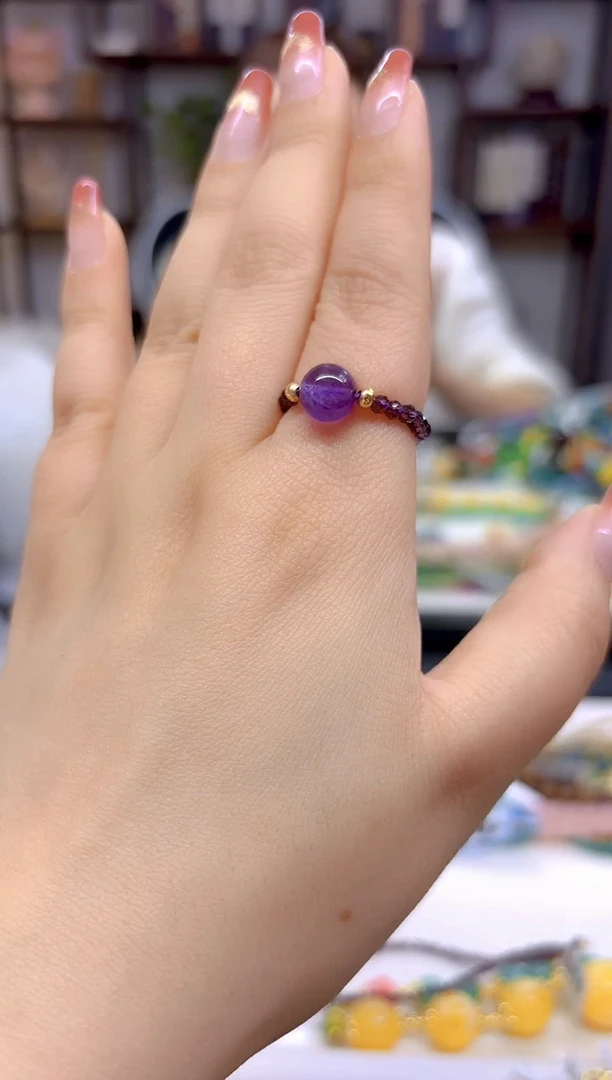 【闪购商品】紫晶戒圈未镶嵌戒圈J109