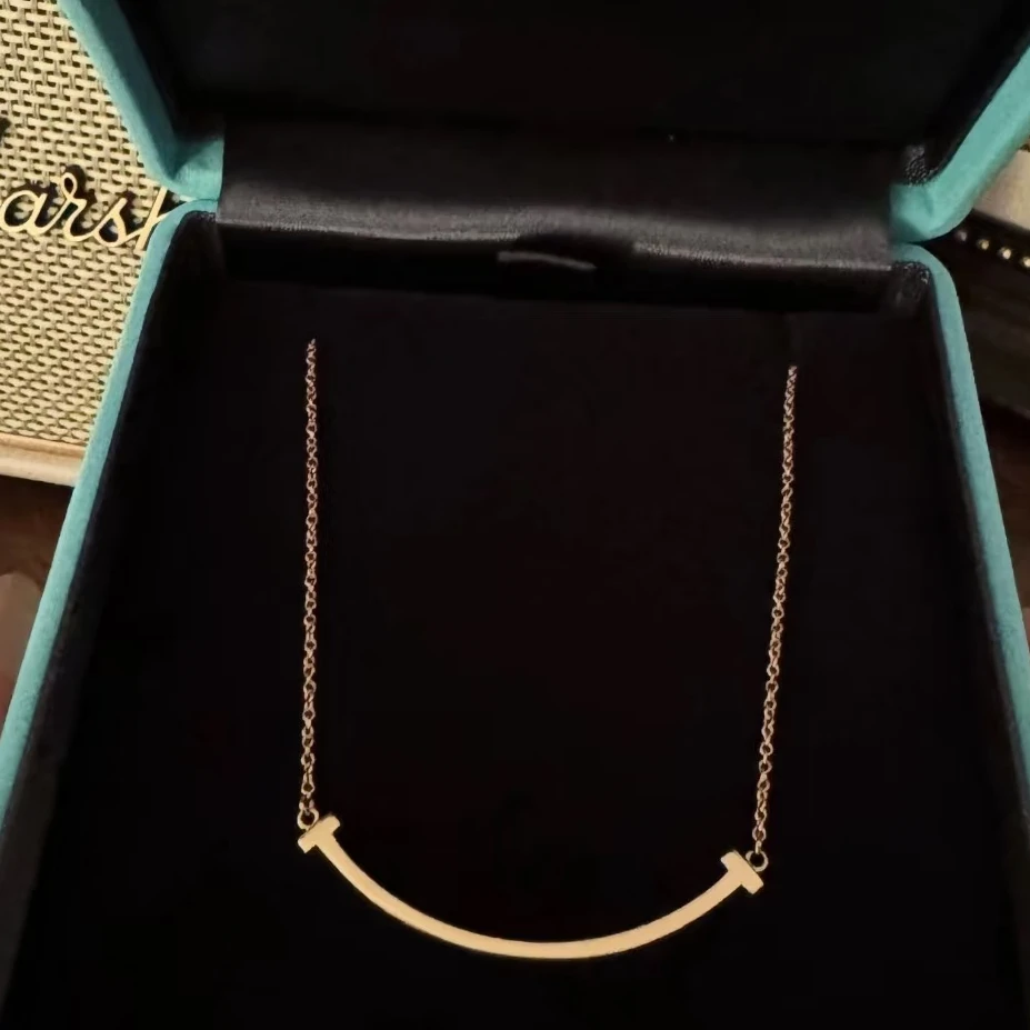 99新 Tiffany & Co./蒂芙尼 青奢荟/经典小号笑脸项链/74092