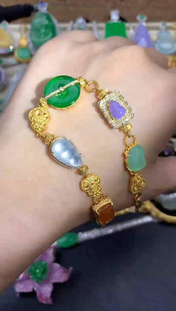 【闪购商品】翡翠手链未镶嵌659--分单-2万总价55000